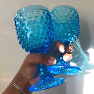 Vintage Pebbled Wine/ juice/ water glasses